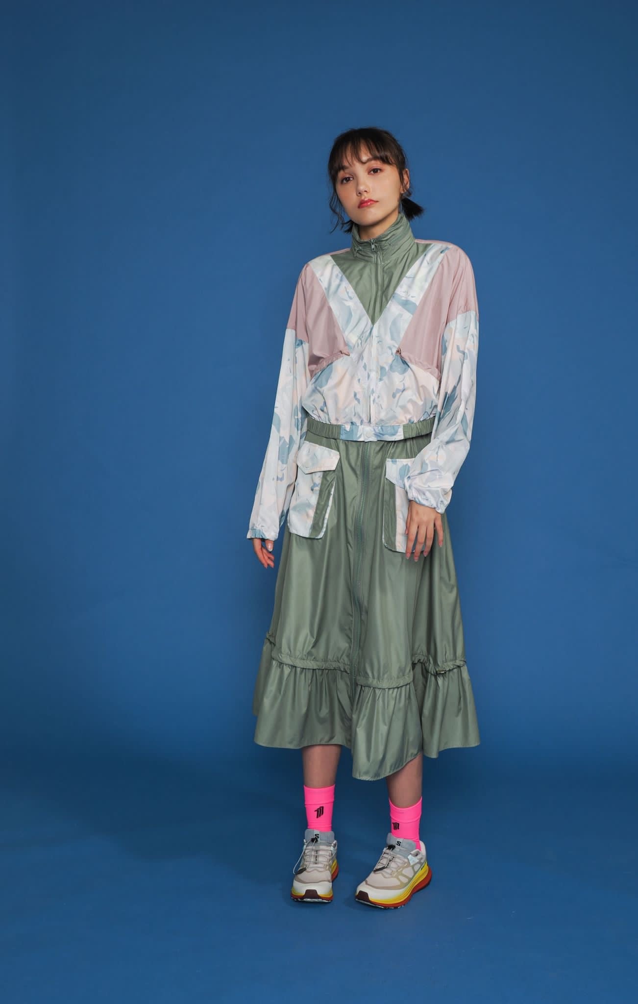 預購款《山系戶外女裝秋冬系列》印花口袋半身裙