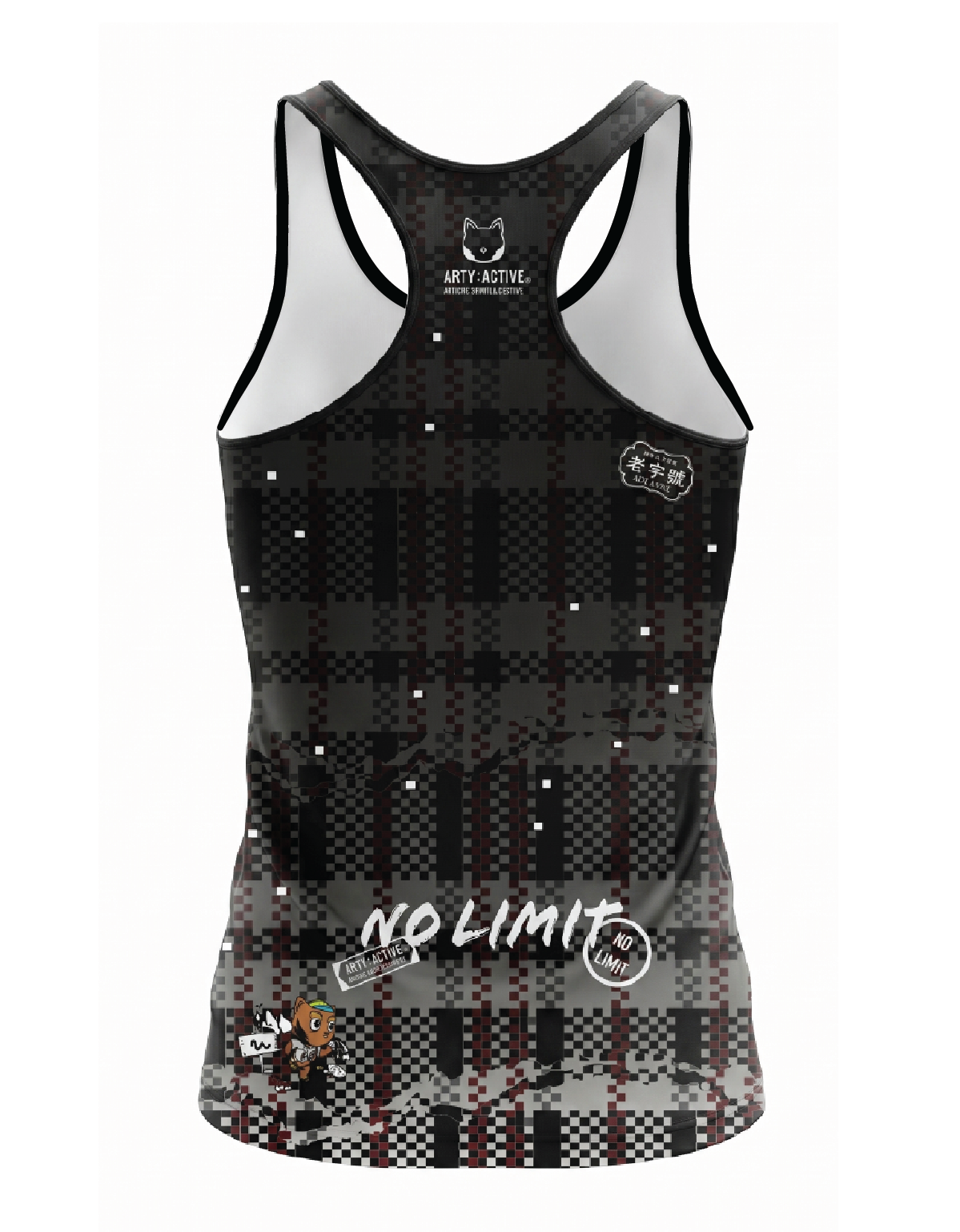 ARTY:ACTIVE X ZISHI COLLEGE PARTNER MENS TANK (RED)