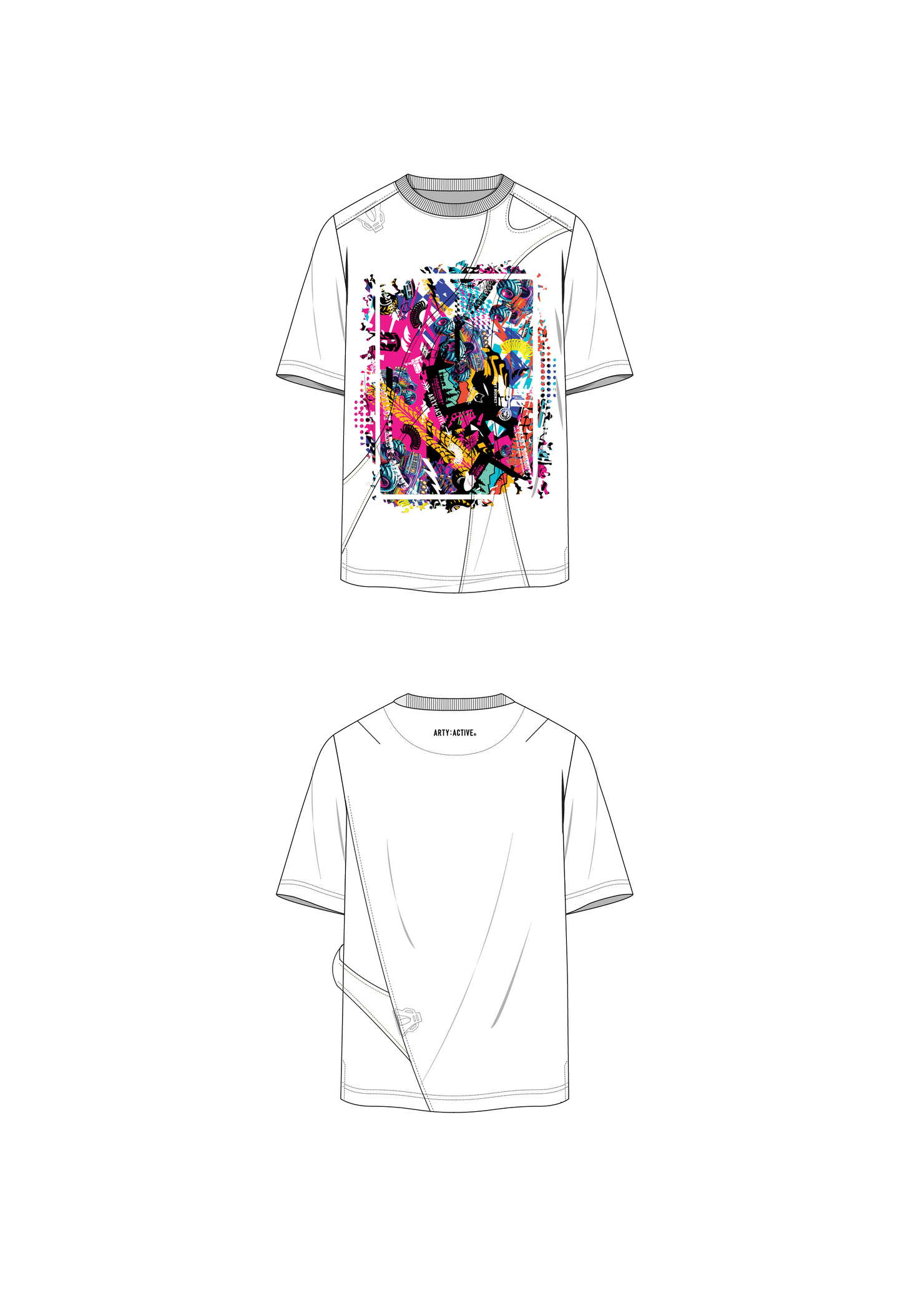 PULSY BOUNCY STAGE WHITE TEE