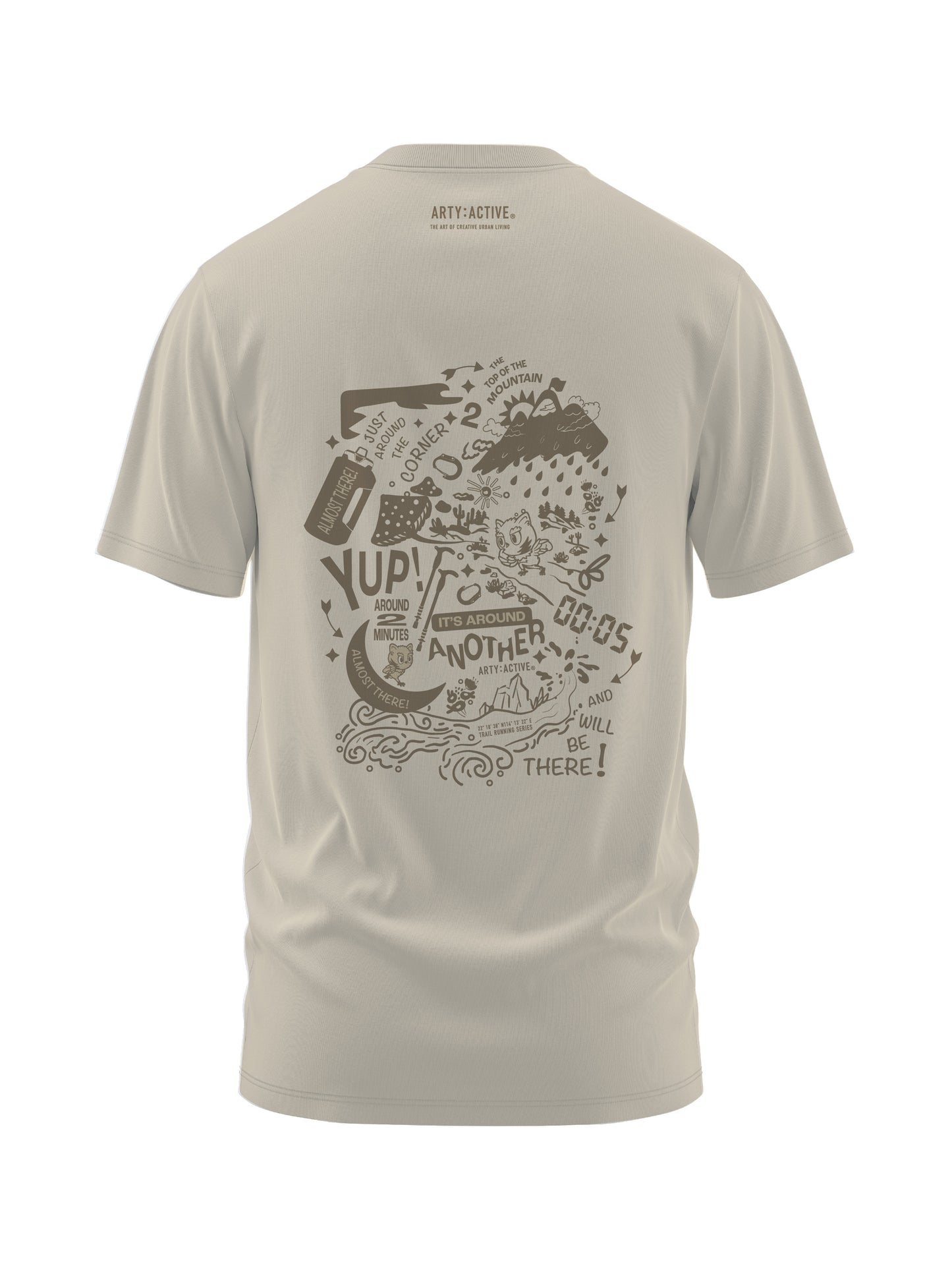 ALMOST THERE系列 休閑 / 專業戶外運動 環保物料 TEE