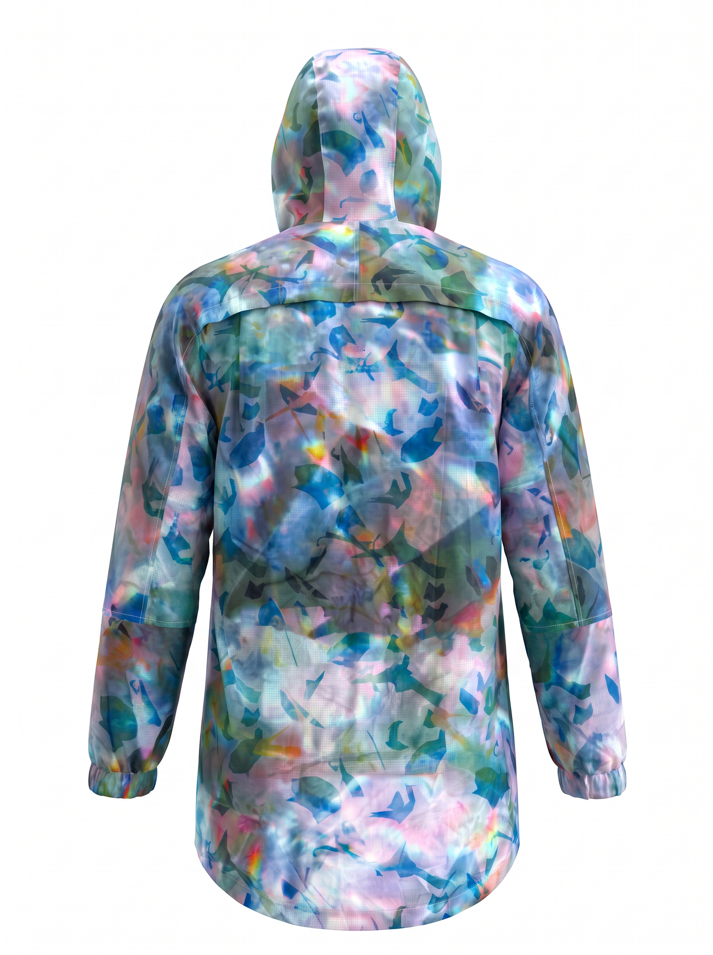 " Reflection Landscape " Long Windbreaker / Unisex