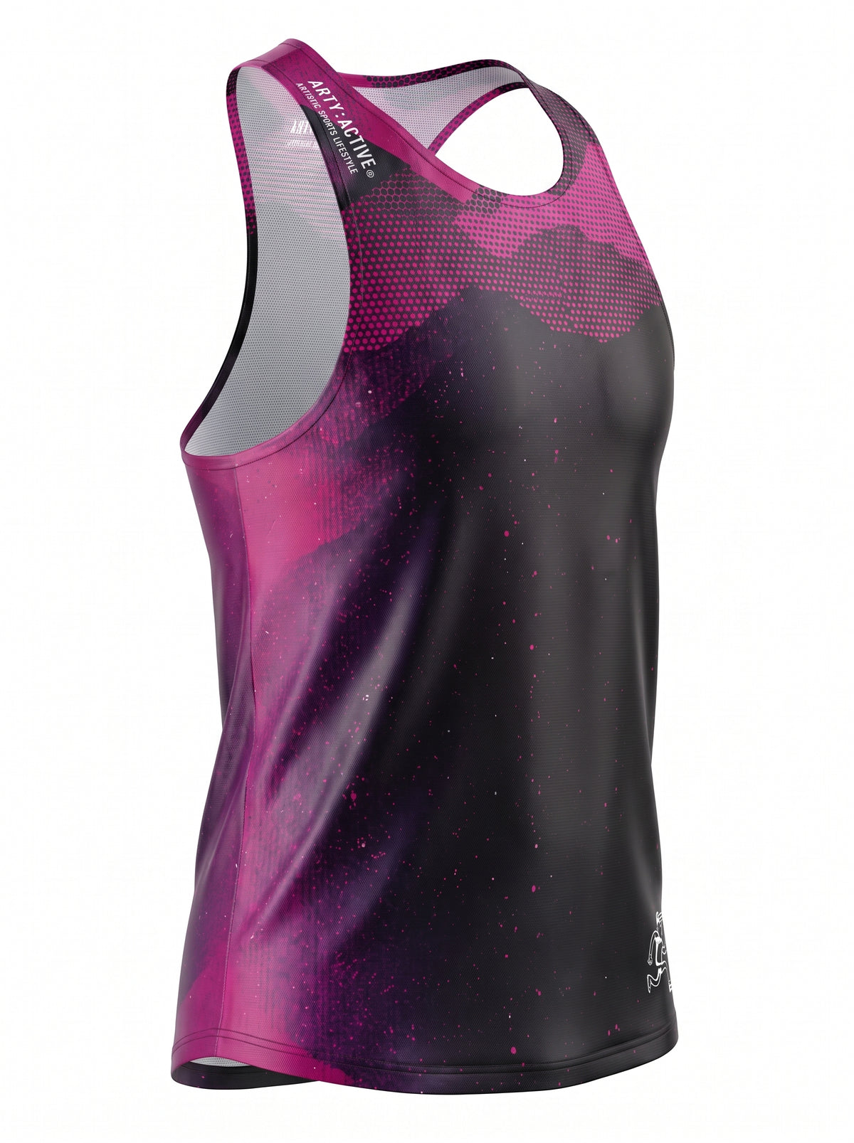 Dark Gradient Race Tank Top