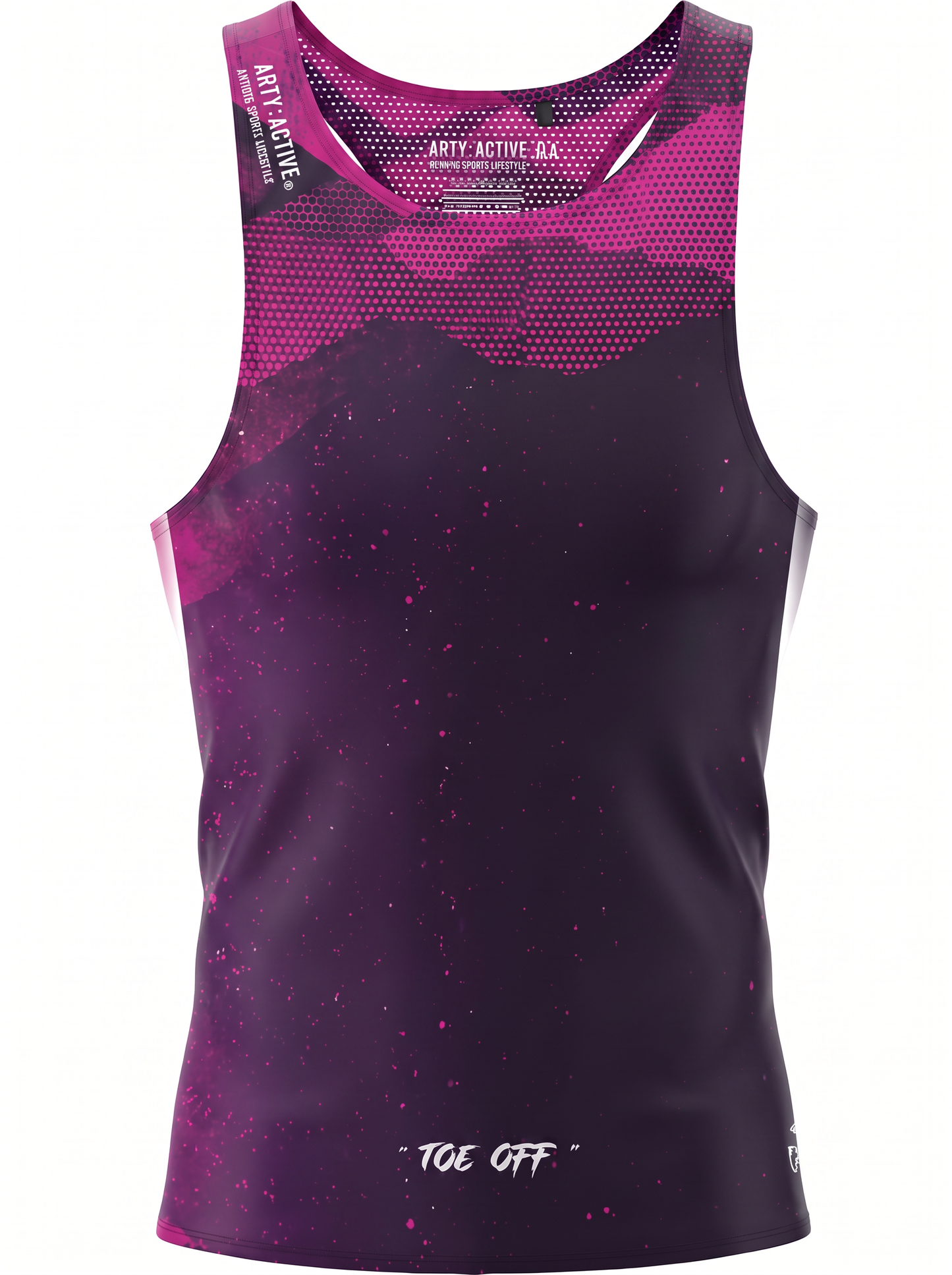 Dark Gradient Race Tank Top