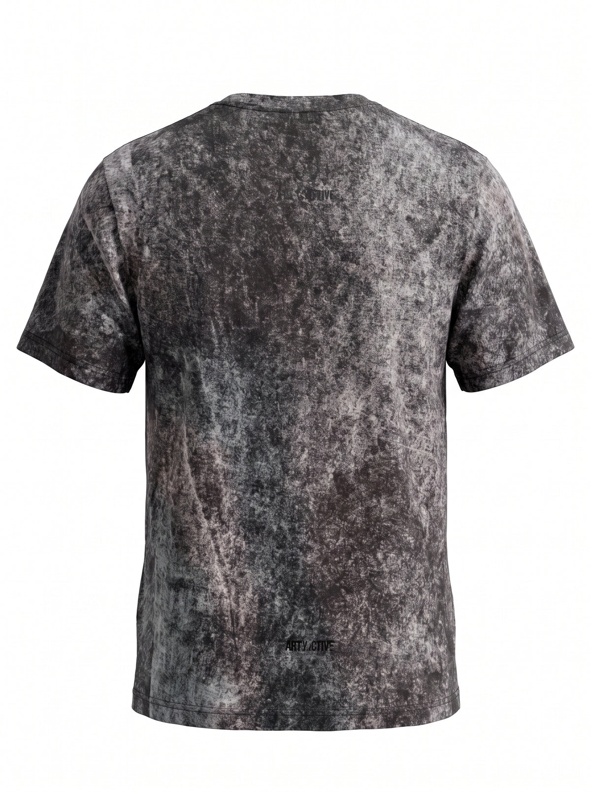 Arty Active Urban Running Graphic Acid-Wash T-Shirt