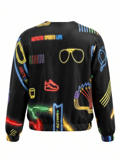 Neon Glow Windbreaker Jacket/ PRE-ORDER
