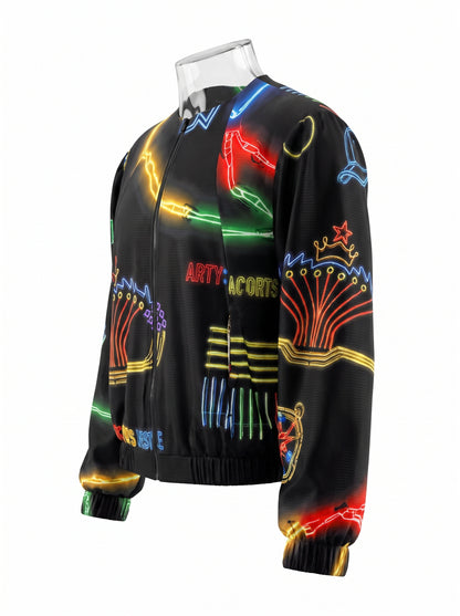 Neon Glow Windbreaker Jacket/ PRE-ORDER