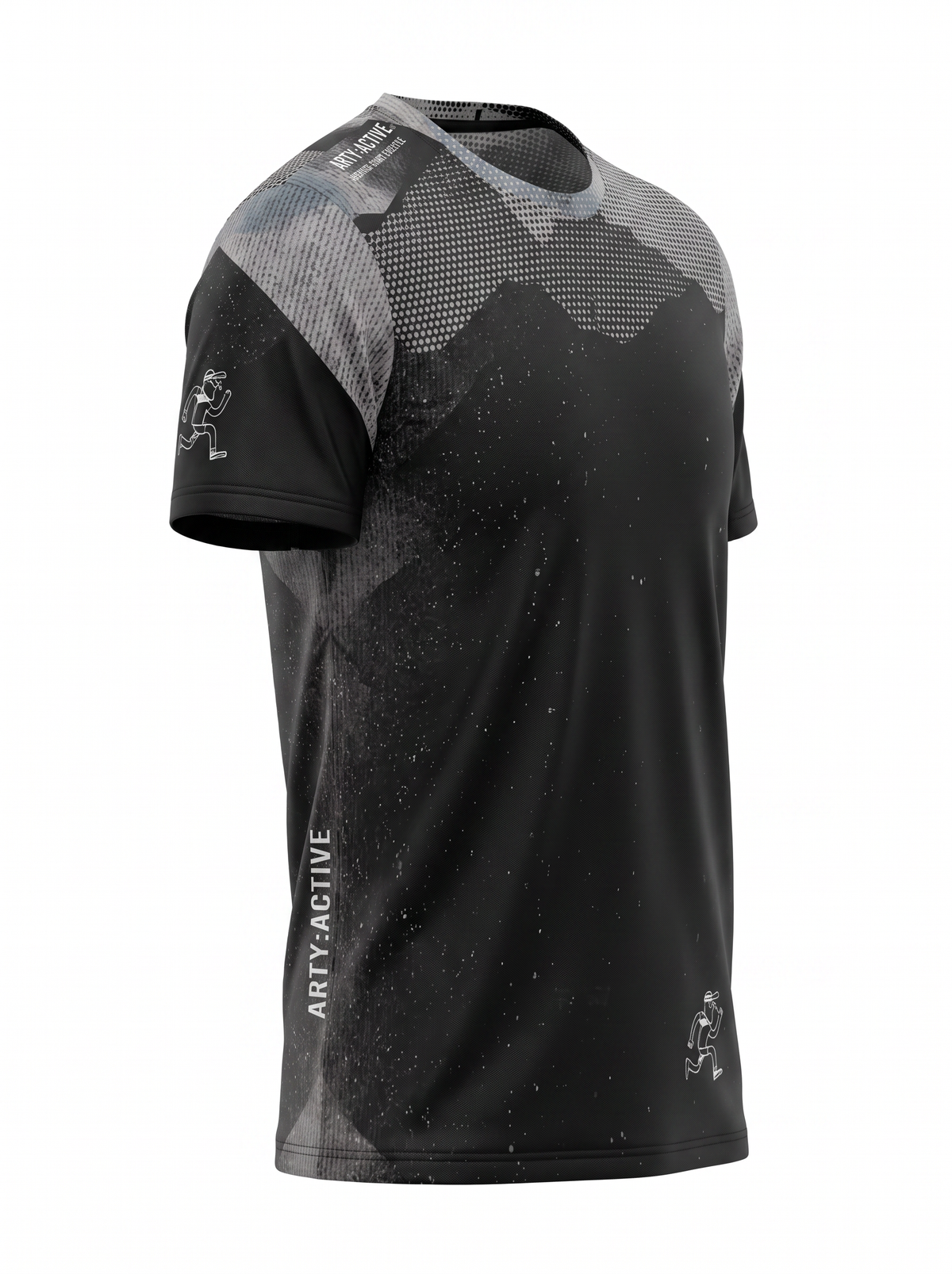 Monchrome Mesh Technical Running T-shirt