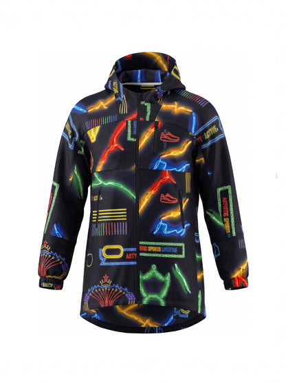 "Neon Light" Long Windbreaker  / Unisex/ PRE-ORDER