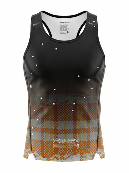 ARTY:ACTIVE X ZISHI COLLEGE PARTNER WOMENS TANK (YELLOW)