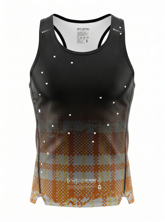 ARTY:ACTIVE X ZISHI COLLEGE PARTNER WOMENS TANK (YELLOW)