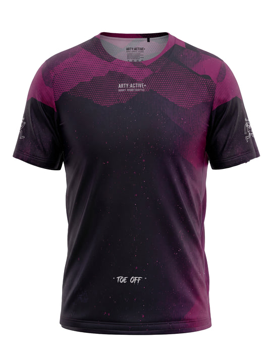 Purple Mesh Technical RUNNING T-Shirt