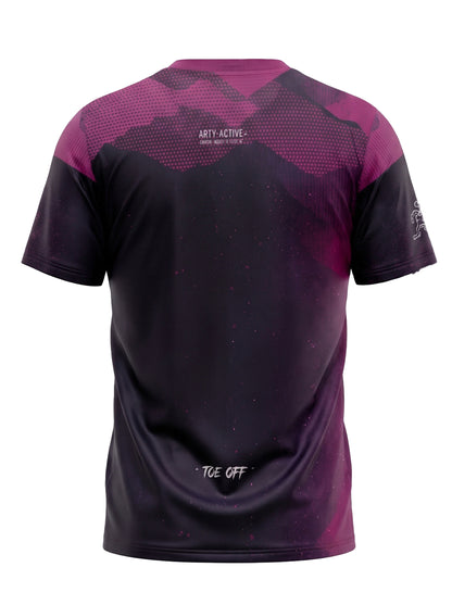 Purple Mesh Technical RUNNING T-Shirt