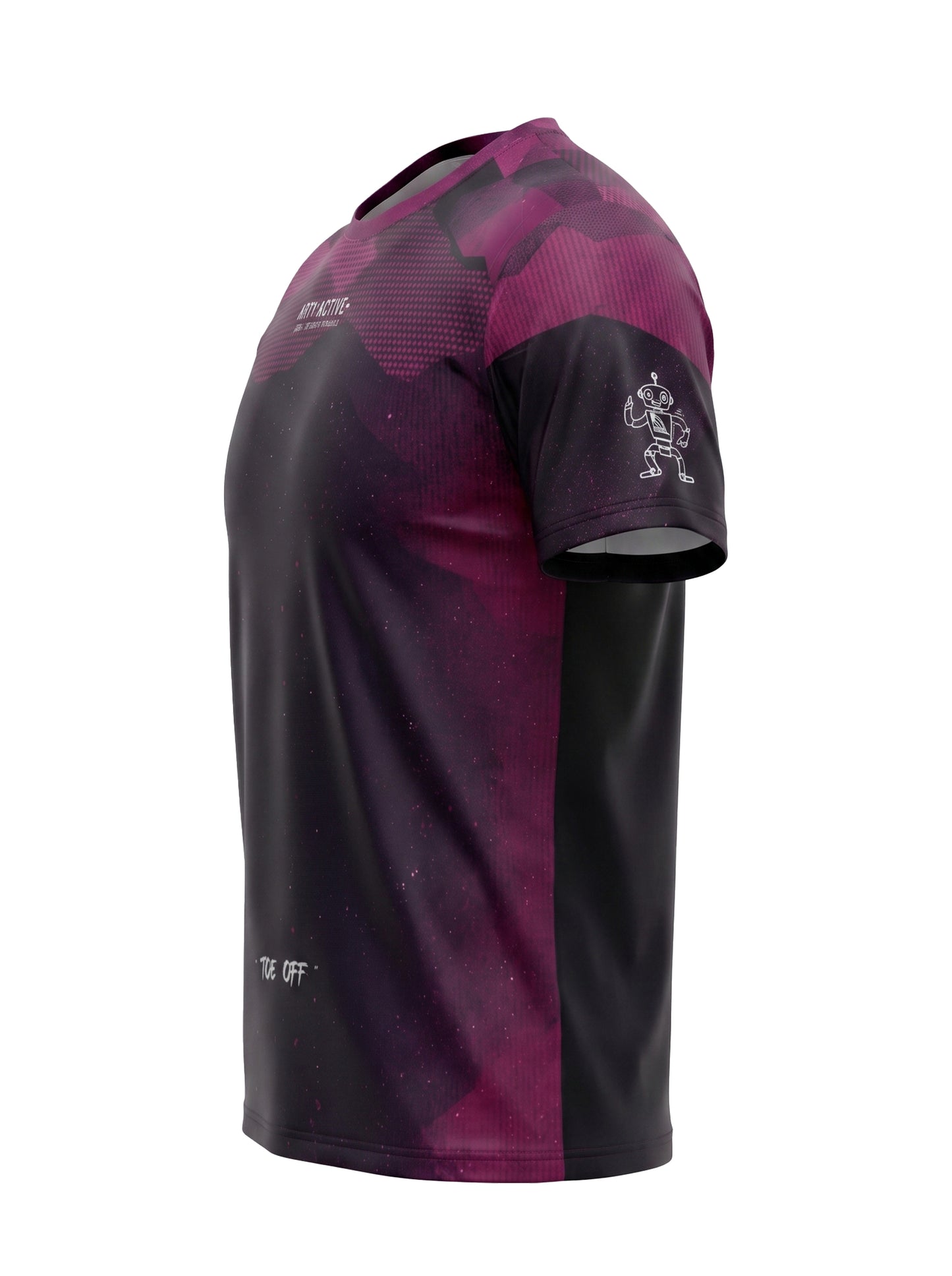Purple Mesh Technical RUNNING T-Shirt