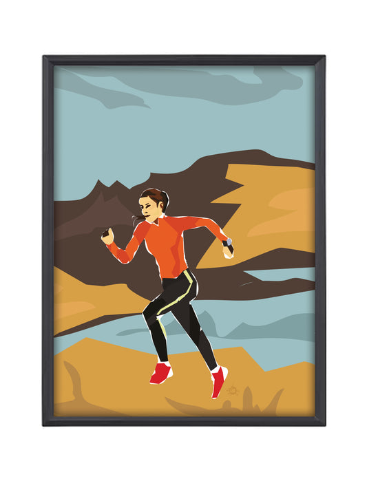 “CRAZY RUNNER” ART PRINT A4 SIZE in Limited Edition
