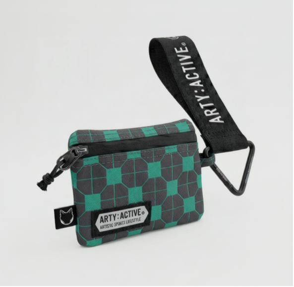 CAT-WALKING SERIES "NO LIMIT" X HK CULTURAL ECO POUCH (BLACK)