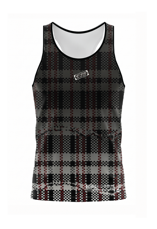 ARTY:ACTIVE X ZISHI COLLEGE PARTNER MENS TANK (RED)