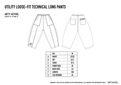 Utility Loose-Fit Technical Long Pants