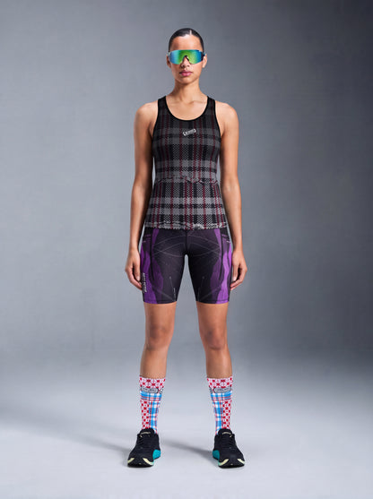 Digital Purple Technical Compression Running Tight /  Unisex
