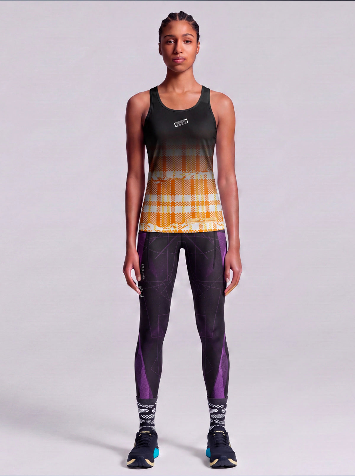 ARTY:ACTIVE X ZISHI COLLEGE PARTNER WOMENS TANK (YELLOW)