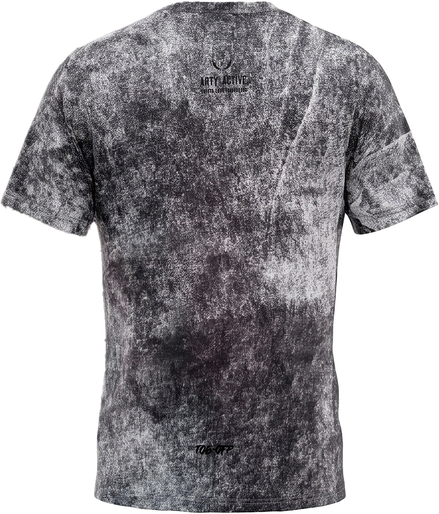 Arty Active Urban Running Graphic Acid-Wash T-Shirt