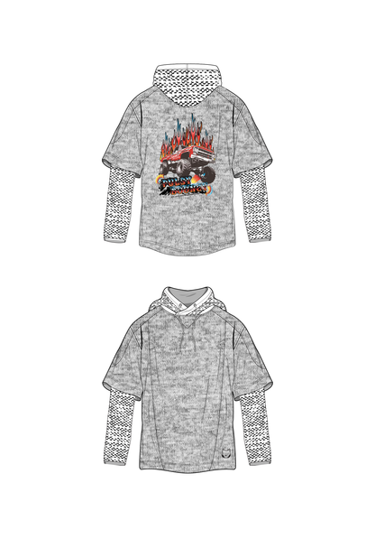PULSY BOUNCY STAGE LAYERED HOODIE