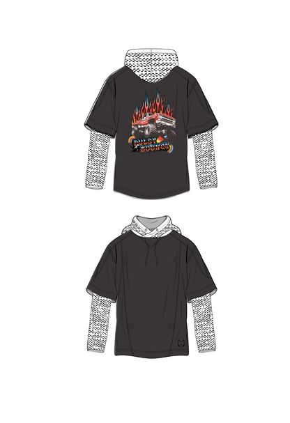 PULSY BOUNCY STAGE LAYERED HOODIE