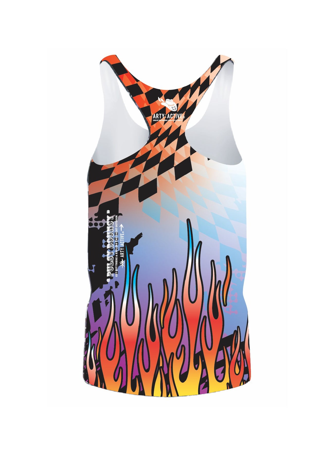 [SS26 PRE-ORDER] MONSTER FLAME UNISEX RACE CUT TANK