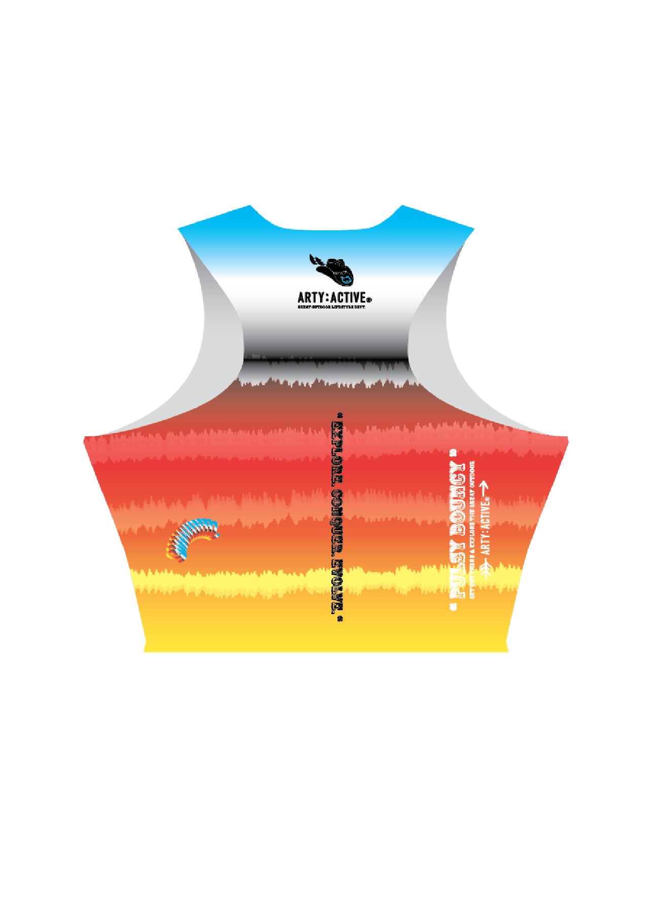 [SS26 PRE-ORDER] HIGH LOW MOUNTAIN Race Crop Top