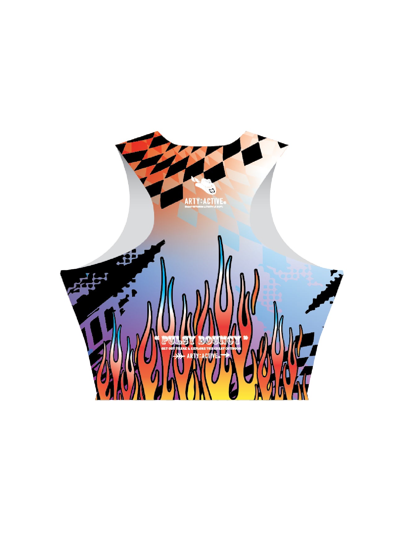 [SS26 PRE-ORDER] MONSTER FLAME Race Crop Top
