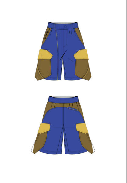 PULSY BOUNCY STAGE COLOR-BLOCKED SHORTS