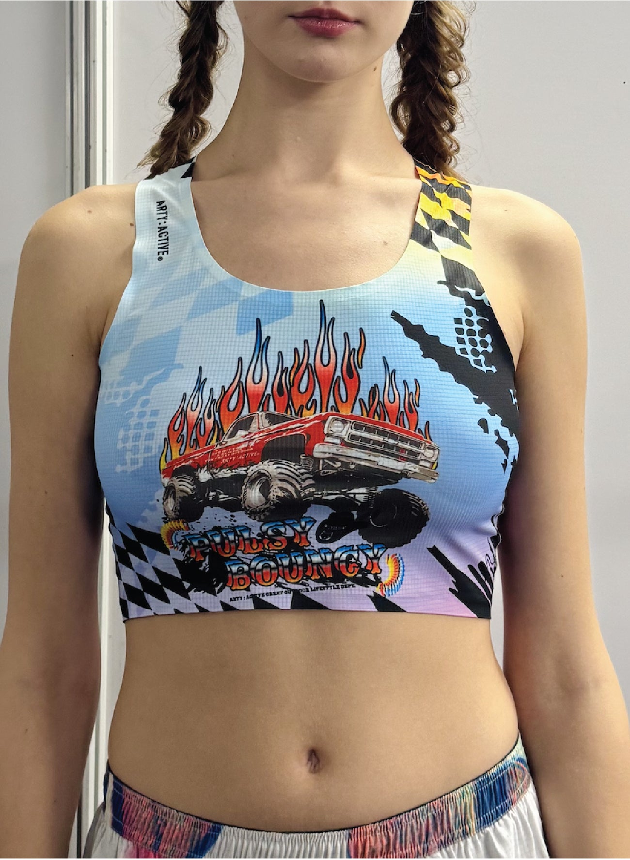 [SS26 PRE-ORDER] MONSTER FLAME Race Crop Top