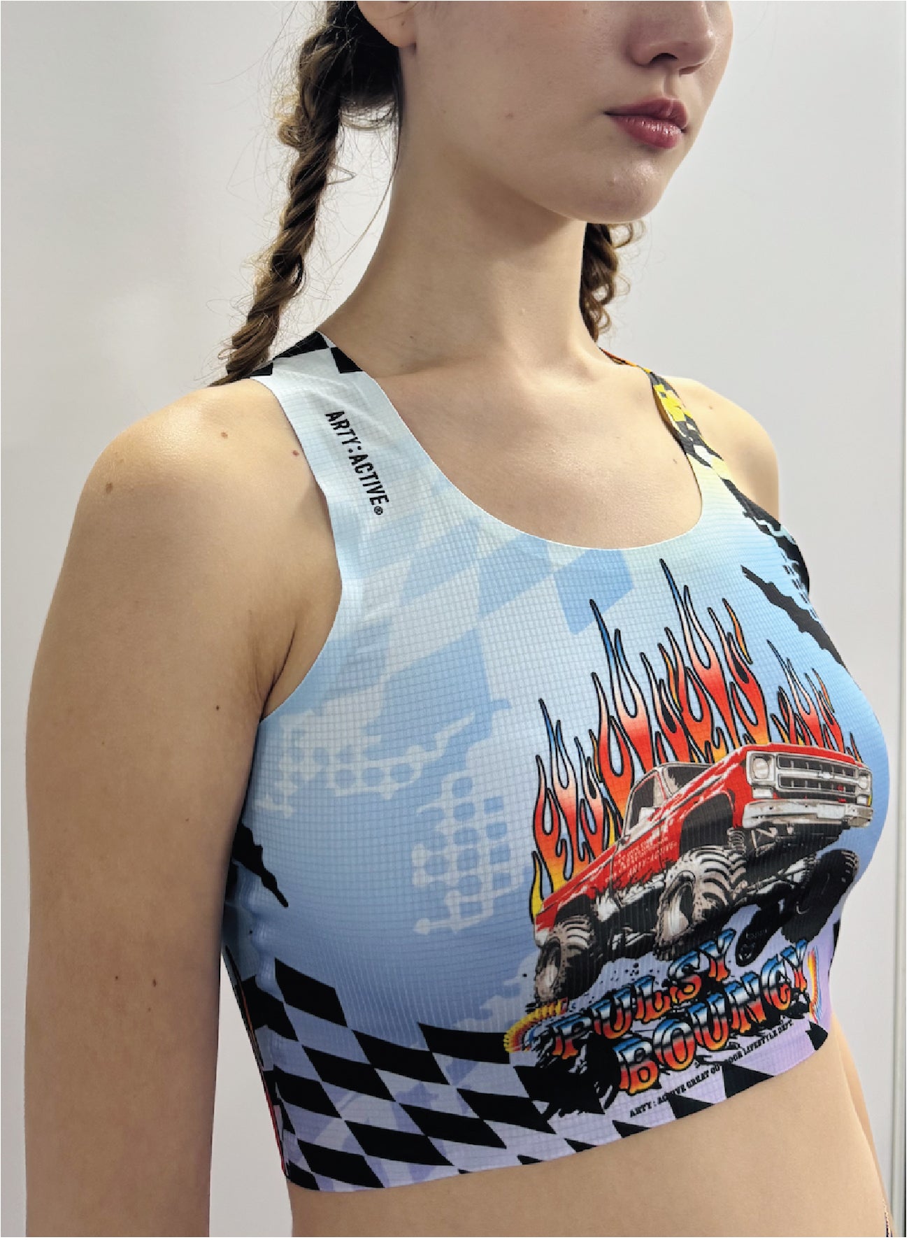 [SS26 PRE-ORDER] MONSTER FLAME Race Crop Top