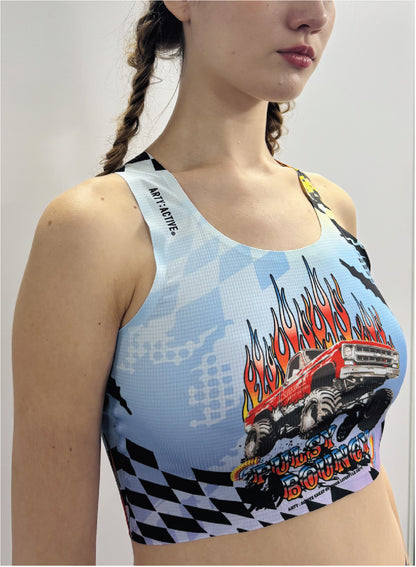 [SS26 PRE-ORDER] MONSTER FLAME Race Crop Top