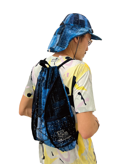 *PRE-ORDER COMPLETED* ARTY:ACTIVE X AONIJIE - OUTDOOR DRAWSTRING BAG [DENIM]