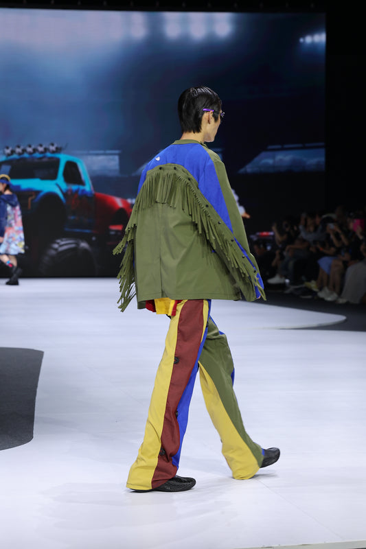 PULSY BOUNCY STAGE LONG SLEEVES FRINGE JACKET