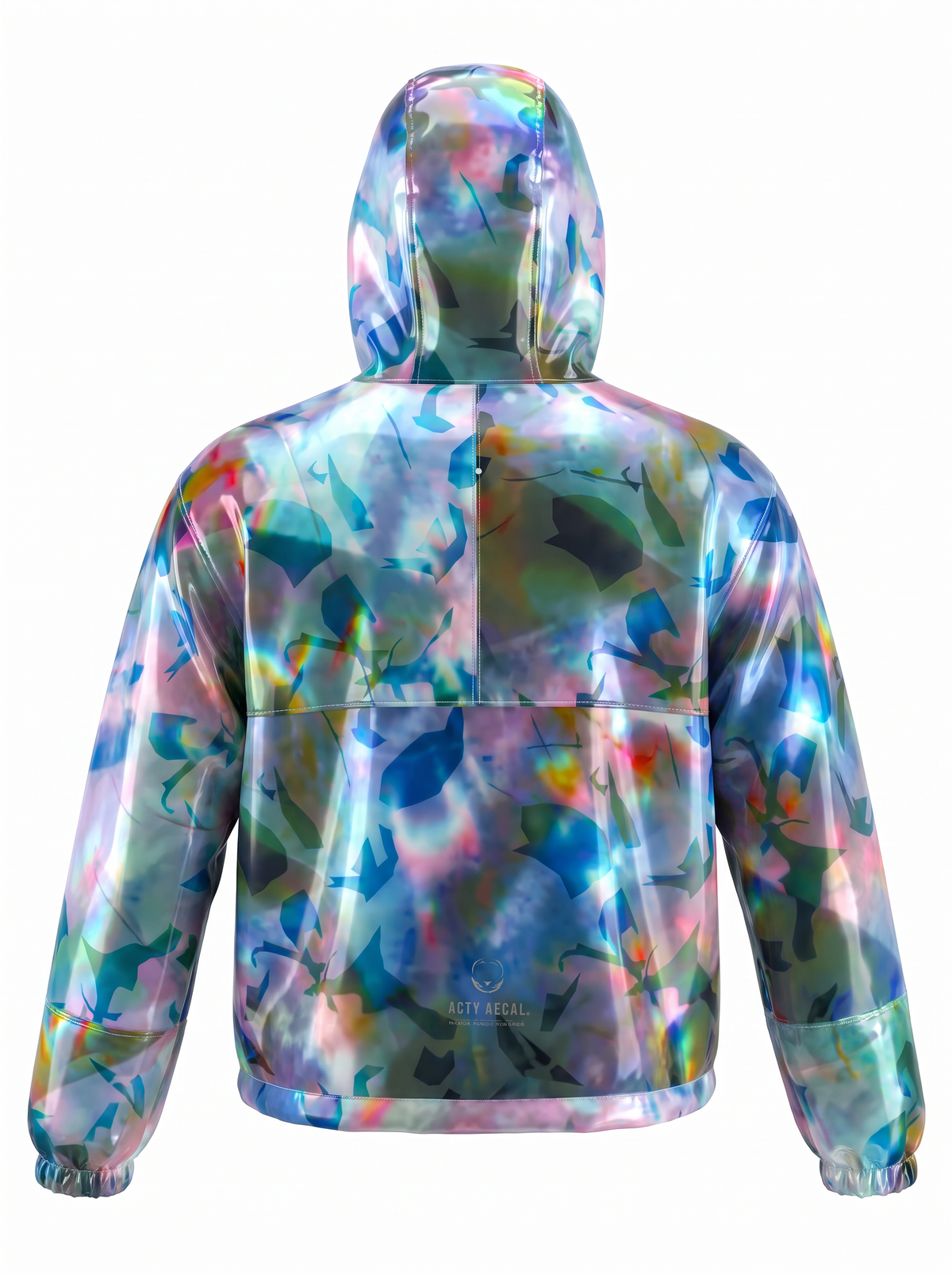" Reflection Landscape " Cropped Windbreaker / Women